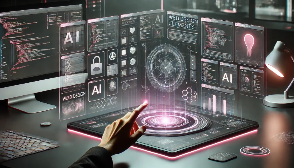 A professional diagram showing the automated transition from Figma design files to React and Tailwind CSS code using AI strategies.