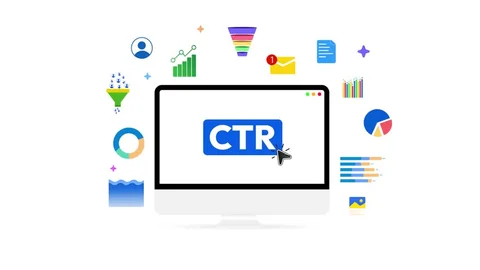 A graph showing high Click-Through Rate (CTR) for an engaging ad campaign managed by a performance marketing agency in Bangalore.